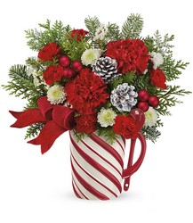 Send a Hug Festive Candy Cane Bouquet 